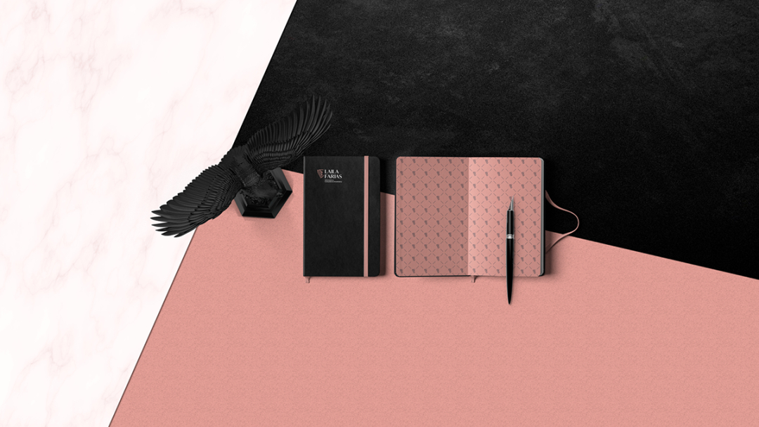 Laila Farias 法律律師工作室品牌vi視覺(jué)形象識(shí)別設(shè)計(jì)，優(yōu)雅的女性風(fēng)格