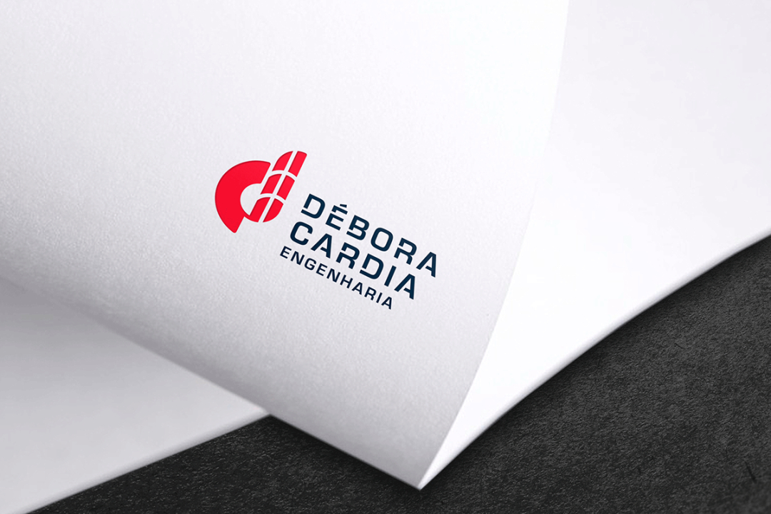 Débora Cardia 土木建筑公司品牌形象設(shè)計(jì)logo設(shè)計(jì)vi設(shè)計(jì)，字母dc+大樓圖形