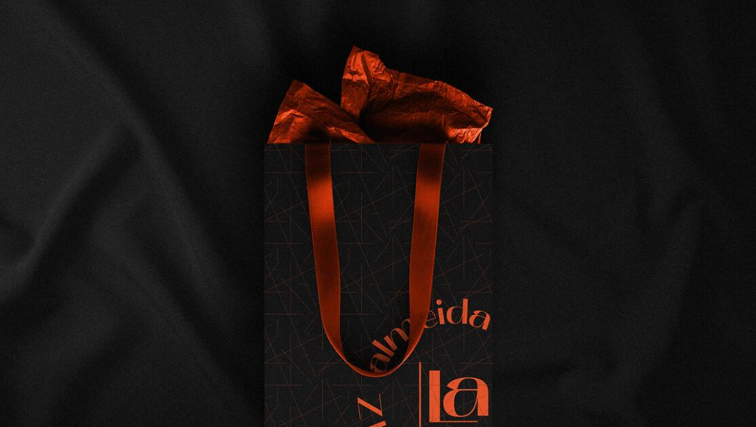 個性與時尚的Liz Almeida服裝品牌vi設(shè)計，以“雜亂而有序排列的線元素為輔助識別