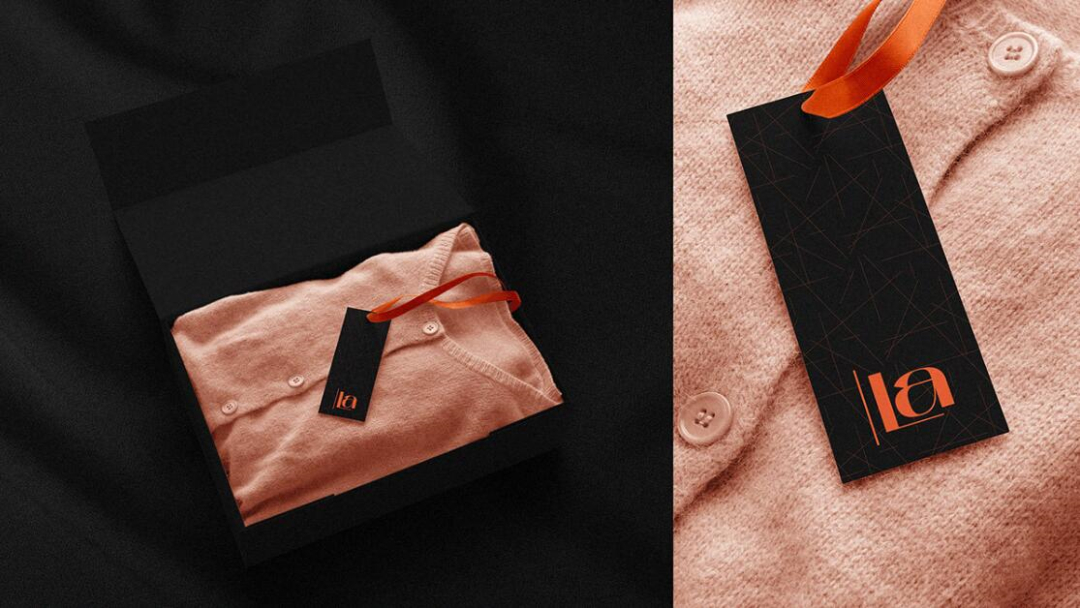 個性與時尚的Liz Almeida服裝品牌vi設(shè)計，以“雜亂而有序排列的線元素為輔助識別