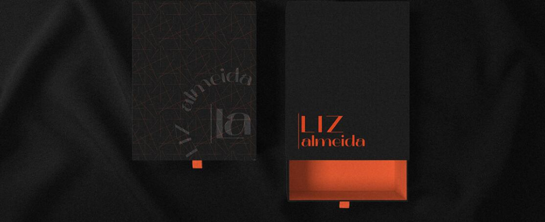 個性與時尚的Liz Almeida服裝品牌vi設(shè)計，以“雜亂而有序排列的線元素為輔助識別