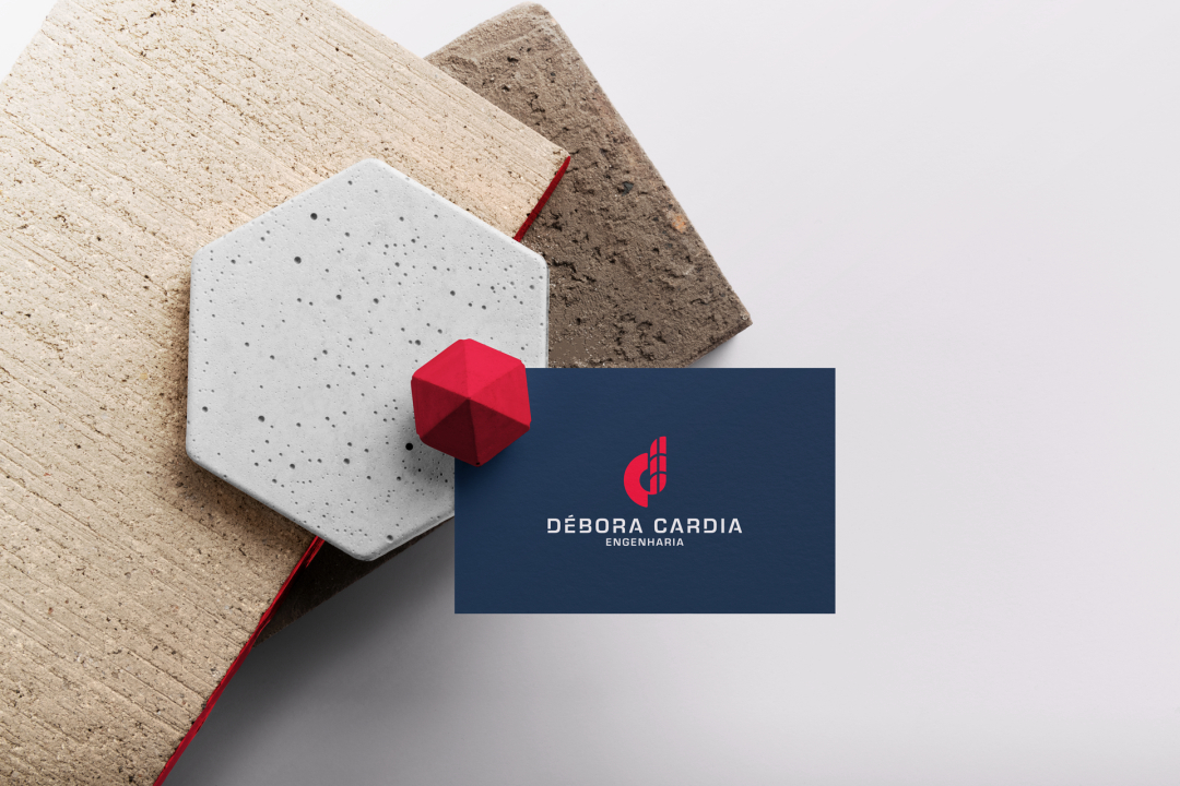 Débora Cardia 土木建筑公司品牌形象設(shè)計(jì)logo設(shè)計(jì)vi設(shè)計(jì)，字母dc+大樓圖形