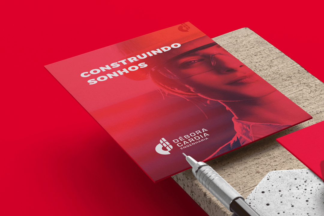 Débora Cardia 土木建筑公司品牌形象設(shè)計(jì)logo設(shè)計(jì)vi設(shè)計(jì)，字母dc+大樓圖形