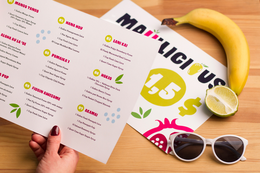 Maui Pops 冰淇淋店品牌logo設(shè)計(jì)店鋪室內(nèi)設(shè)計(jì)，活潑的夏威夷風(fēng)格