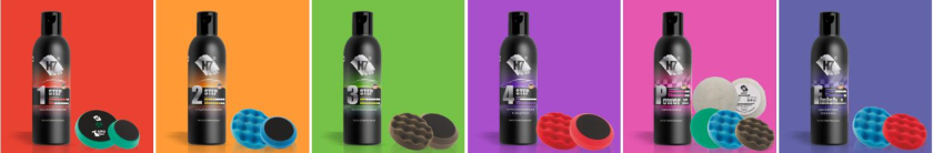 H7 汽車美容用品拋光劑 “漸變效果+進(jìn)度條元素的運(yùn)用”包裝設(shè)計(jì)