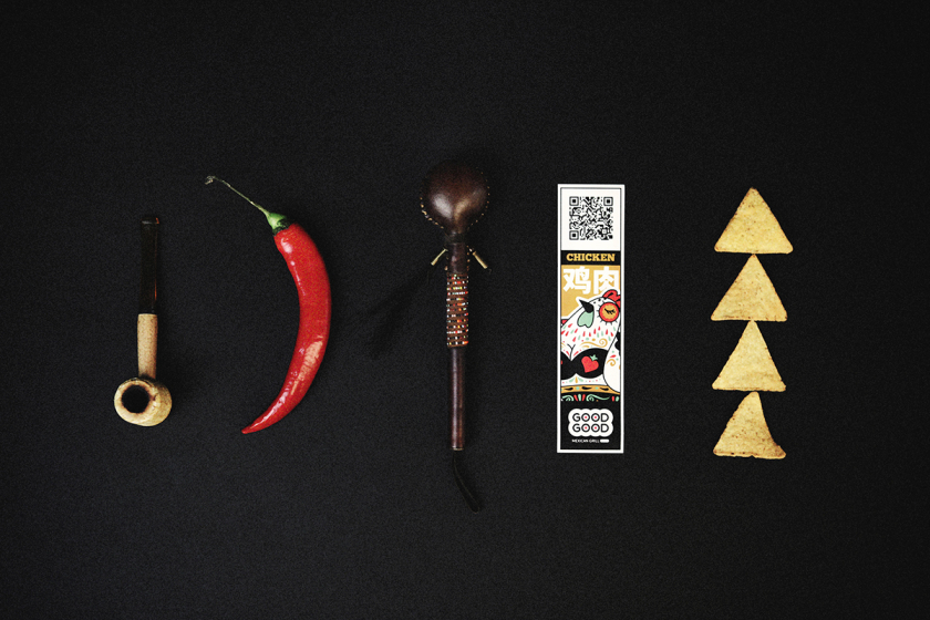 Good Good墨西哥休閑餐飲品牌設(shè)計(jì)，“中國(guó)皮影風(fēng)”插畫元素設(shè)計(jì)