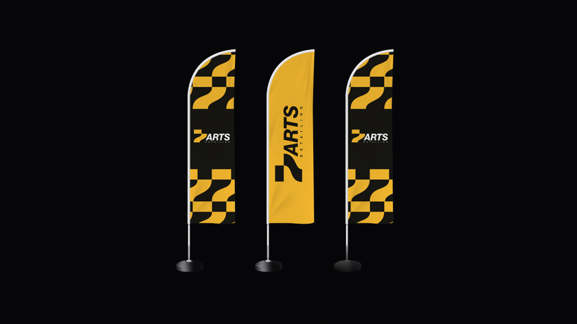 7 Arts 潤滑油品牌vi形象全案設(shè)計(jì)“黃色立體金屬”效果