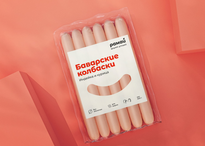 Ramay香腸包裝設(shè)計(jì)“簡(jiǎn)潔的微笑圖案”