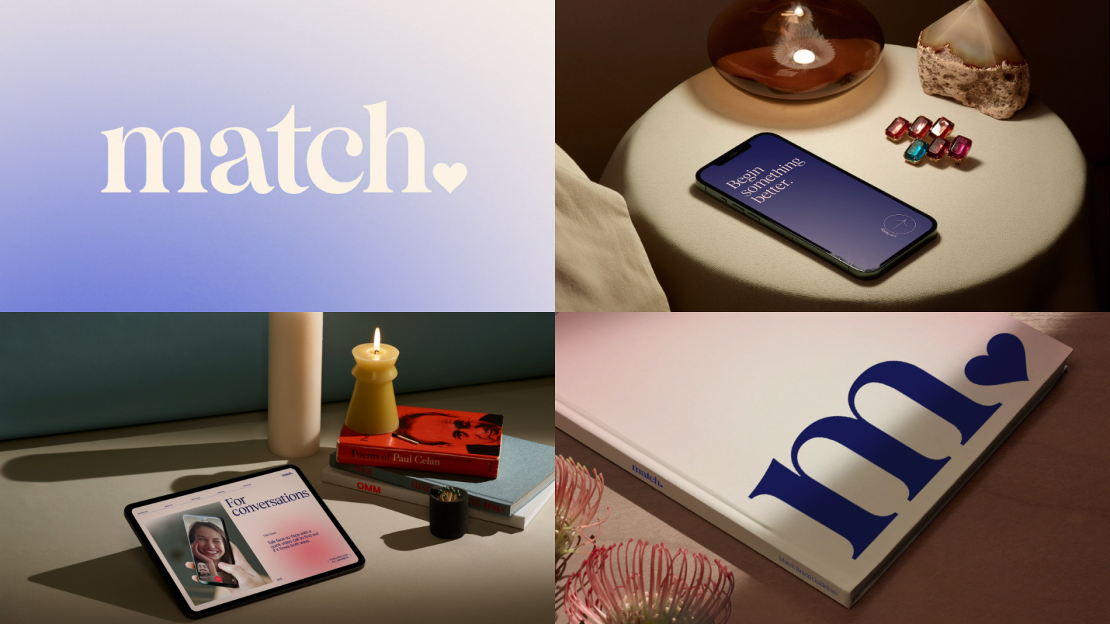 “浪漫情人”品牌原型視覺形象設(shè)計：match約會服務(wù)品牌logo-vi視覺設(shè)計