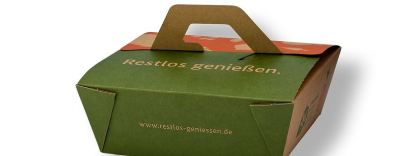 帶有內(nèi)置手柄的外賣餐飲食品包裝設(shè)計