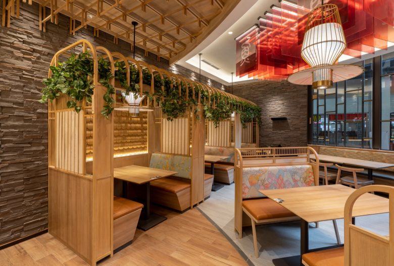 Sushi Tei 日式壽司餐廳餐飲店鋪室內(nèi)空間設計“自然原木喜慶”風格