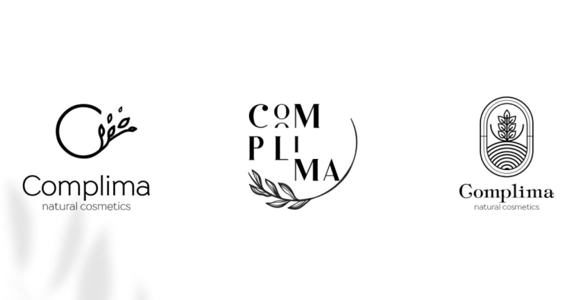 Natural cosmetics 天然化妝品logo設計“長發(fā)女性”形象