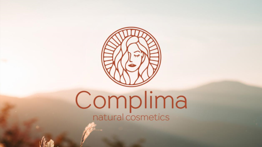 Natural cosmetics 天然化妝品logo設計“長發(fā)女性”形象