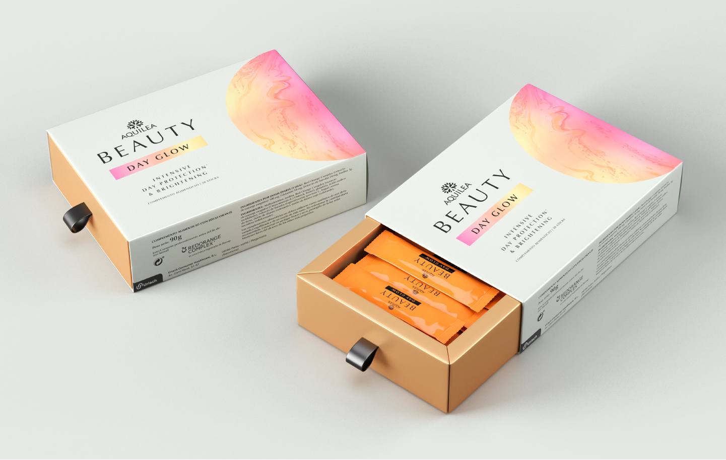AQUILEA貴婦逆齡飲日夜沖飲套裝營養(yǎng)美容產(chǎn)品包裝設(shè)計(jì)