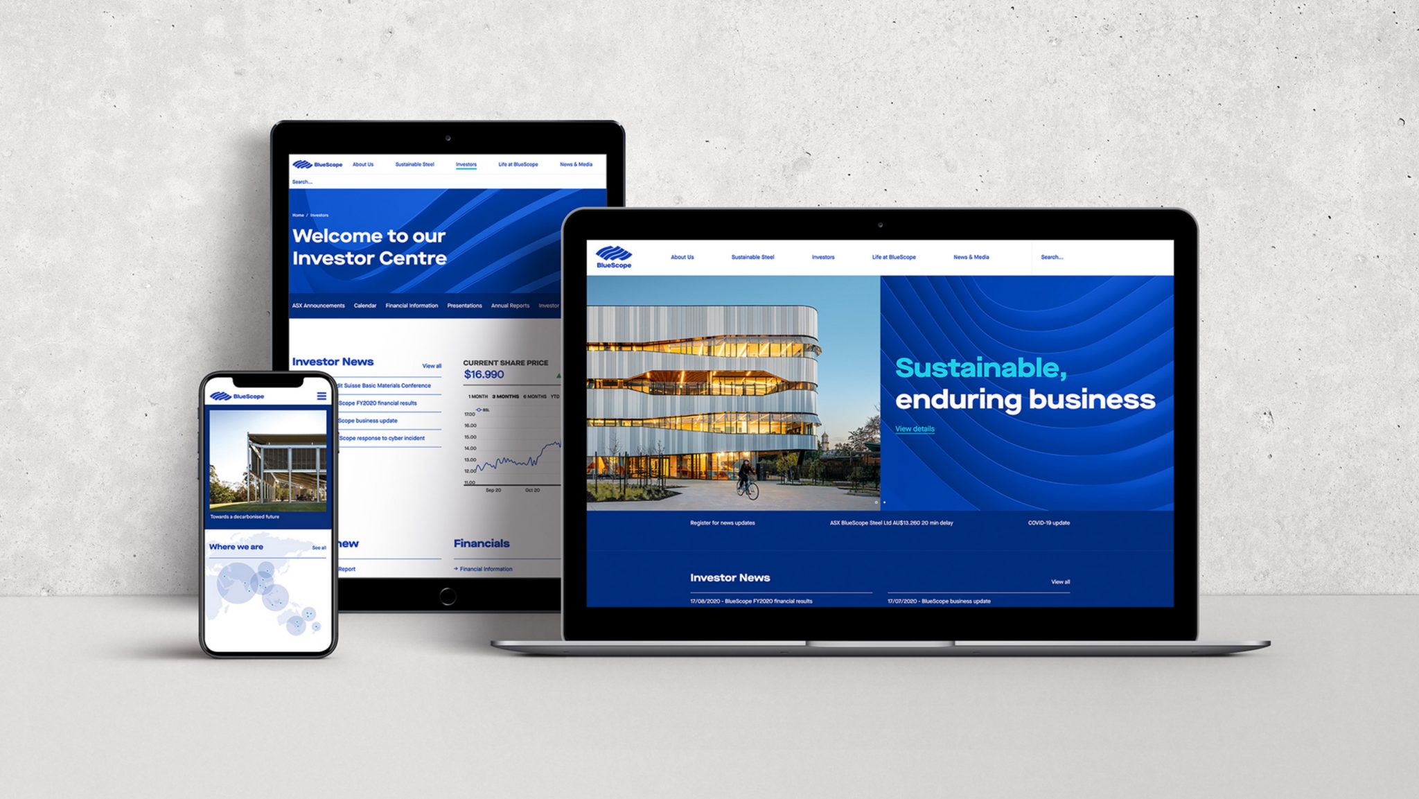 BlueScope油漆涂層鋼鐵產(chǎn)品制造商品牌形象企業(yè)vi設(shè)計(jì)“藍(lán)色動(dòng)態(tài)彎曲”輔助圖形