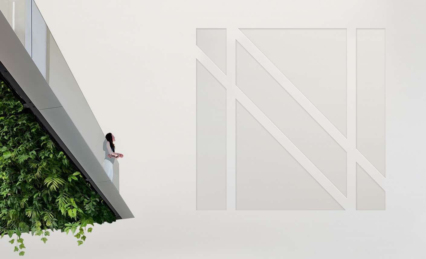 Network Capital貸款融資金融科技公司logo設(shè)計(jì)，正方形字母N網(wǎng)格