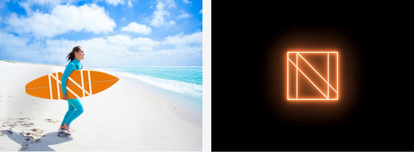 Network Capital貸款融資金融科技公司logo設(shè)計(jì)，正方形字母N網(wǎng)格