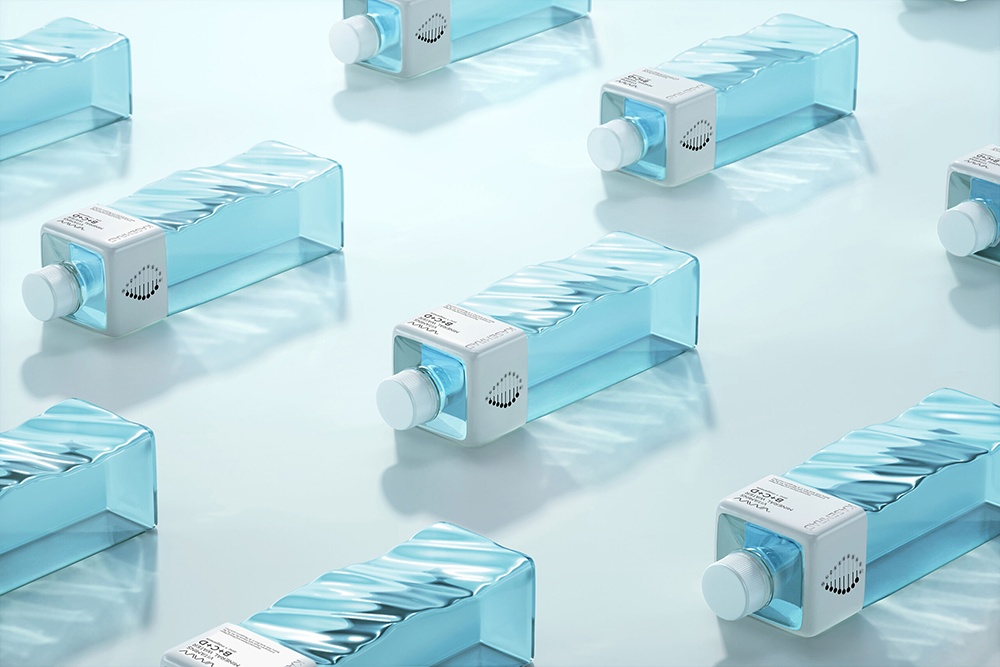 KASEMRAD天然維生素礦泉水溪流波紋瓶形設(shè)計(jì)包裝設(shè)計(jì)