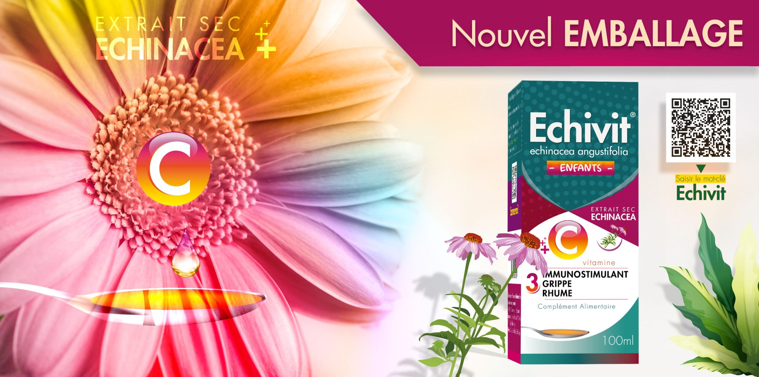 Ecivit OTC藥品包裝設(shè)計，突出品牌與交叉色塊版式