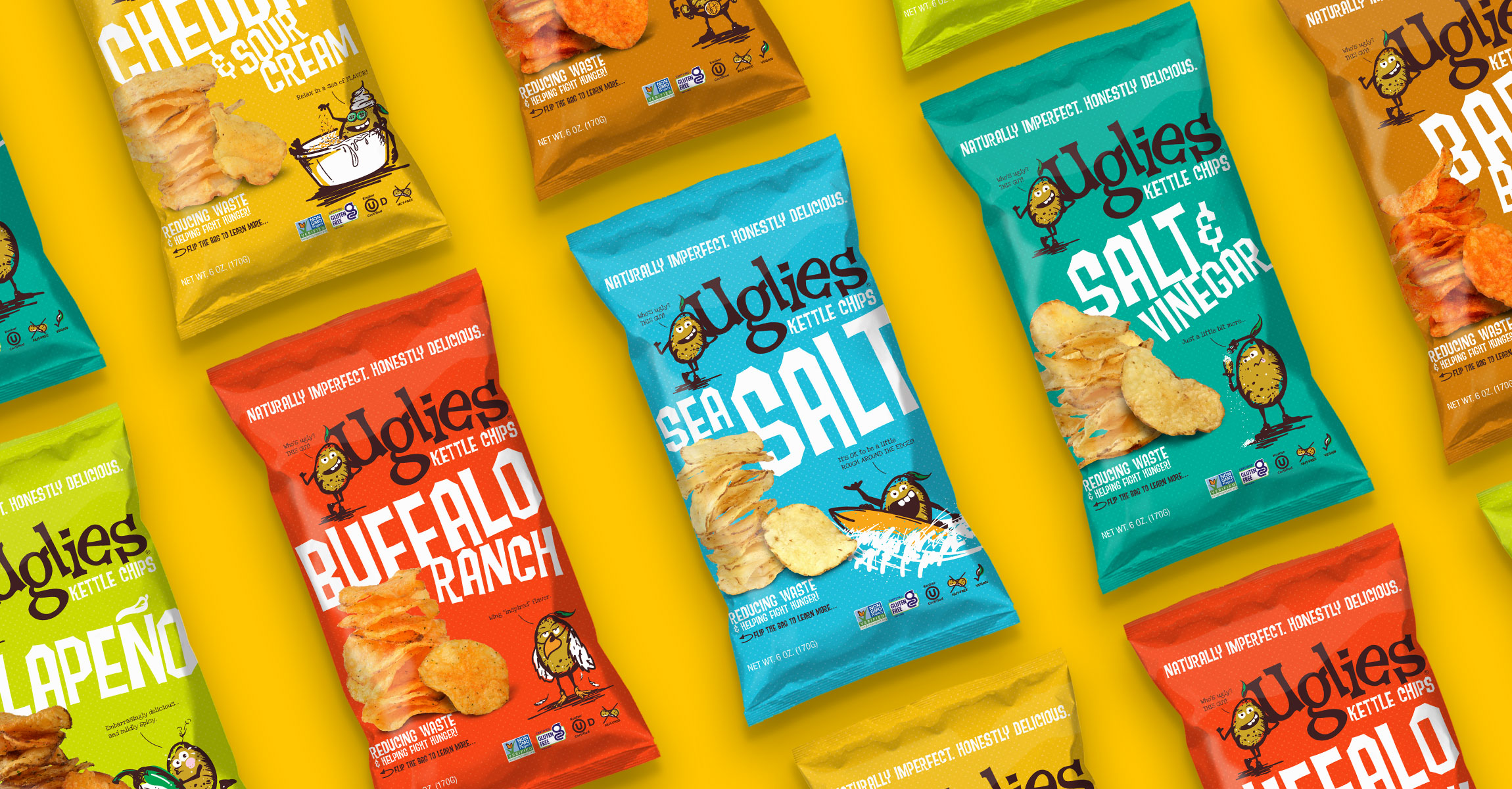 我很丑但我很好吃, Uglies薯片品牌戰(zhàn)略、卡通設(shè)計(jì)、包裝設(shè)計(jì) 我很丑但我很好吃, Uglies薯片品牌戰(zhàn)略、卡通設(shè)計(jì)、包裝設(shè)計(jì)