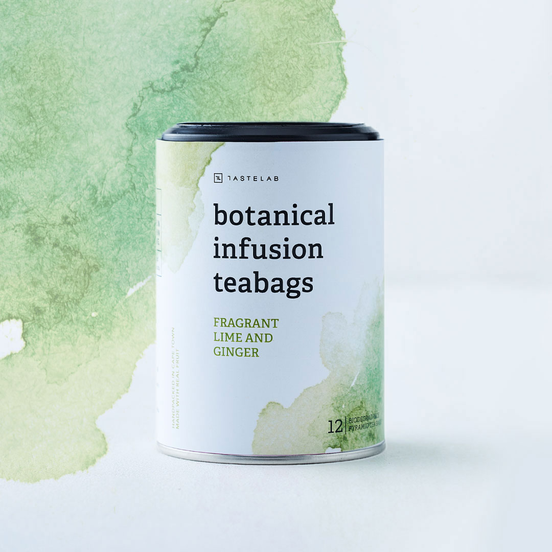 Botanical袋泡茶果茶花茶包裝設(shè)計(jì)“漸變水墨水彩”插畫(huà)