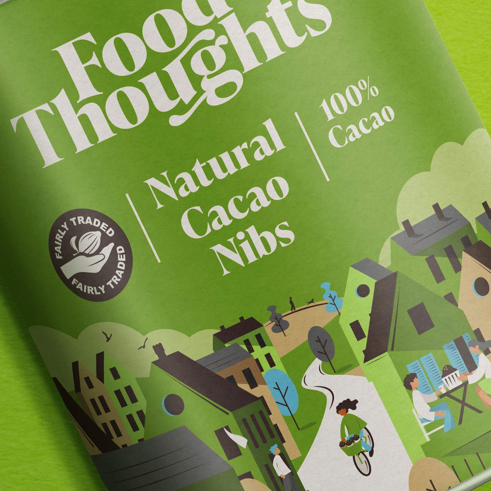 Food Thoughts可可烘焙原料品牌重塑與“社區(qū)”插畫包裝設(shè)計