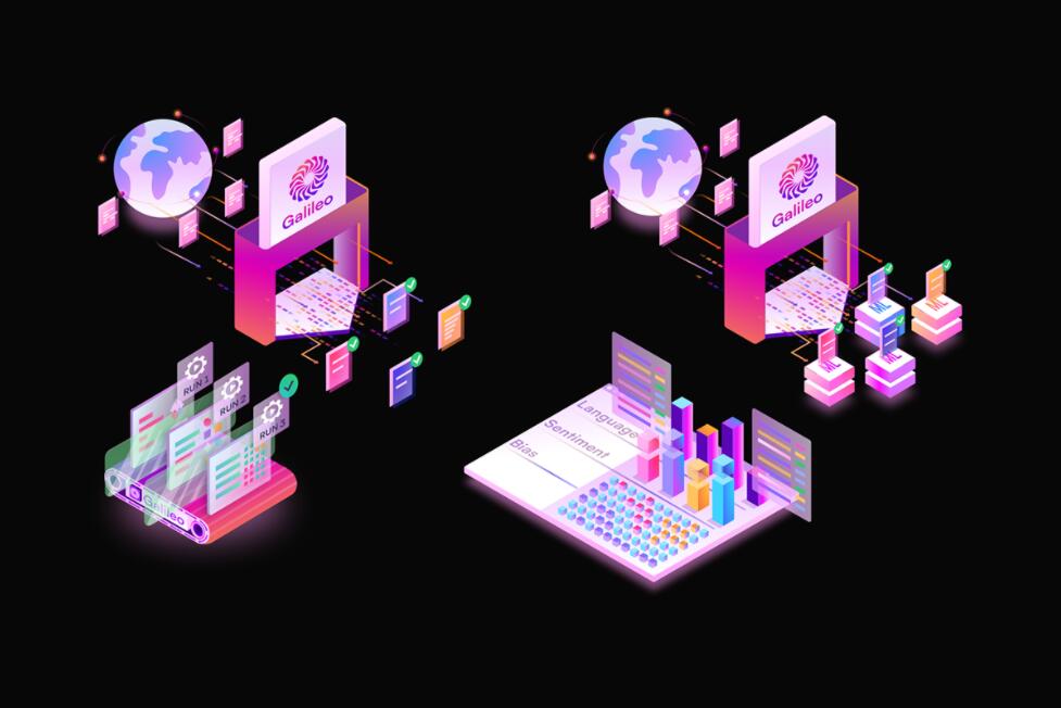 Galileo 人工智能初創(chuàng)公司logo設計vi設計，酷炫科技風格