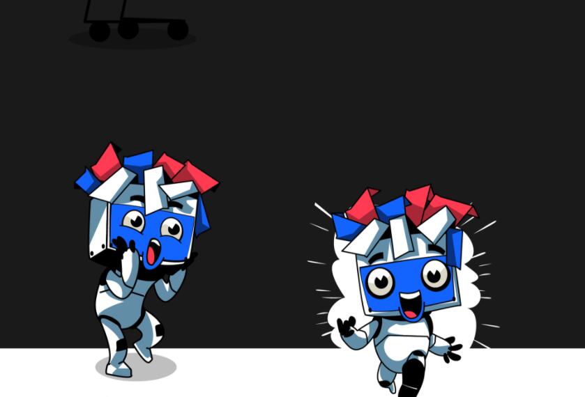 Roma Bot 機器人電腦屏幕IP卡通吉祥物設計