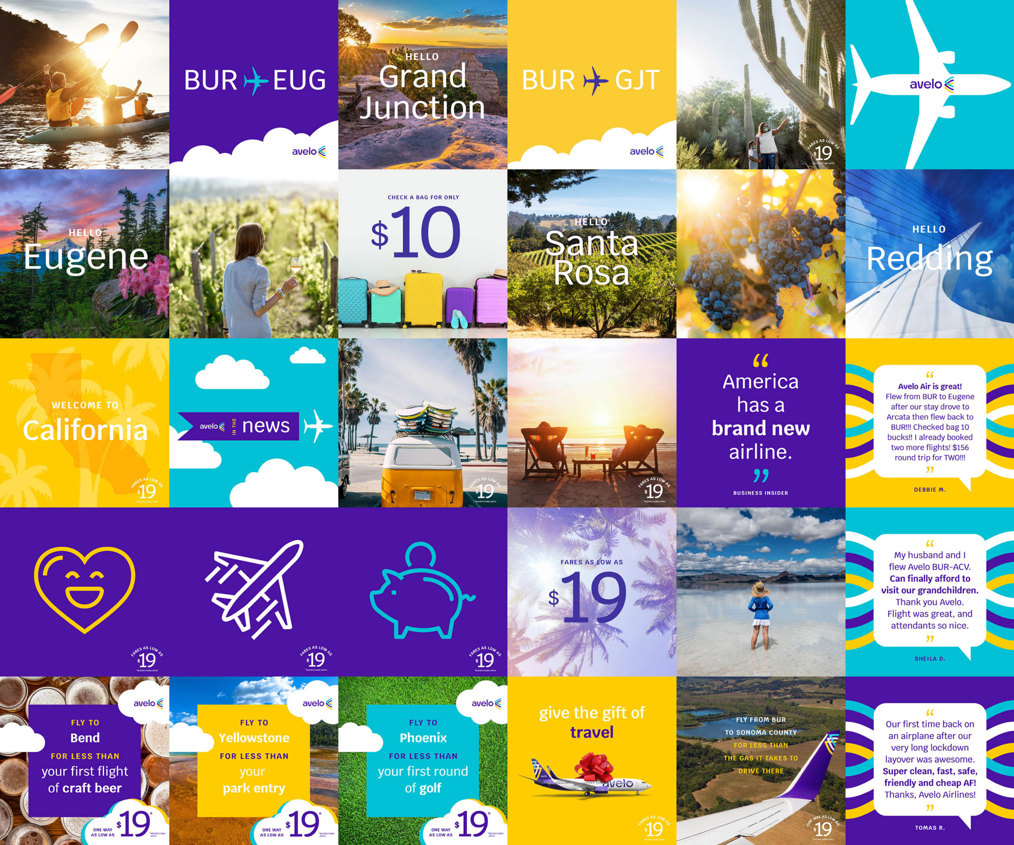 Avelo 航空公司品牌視覺(jué)形象設(shè)計(jì)-logo vi設(shè)計(jì)