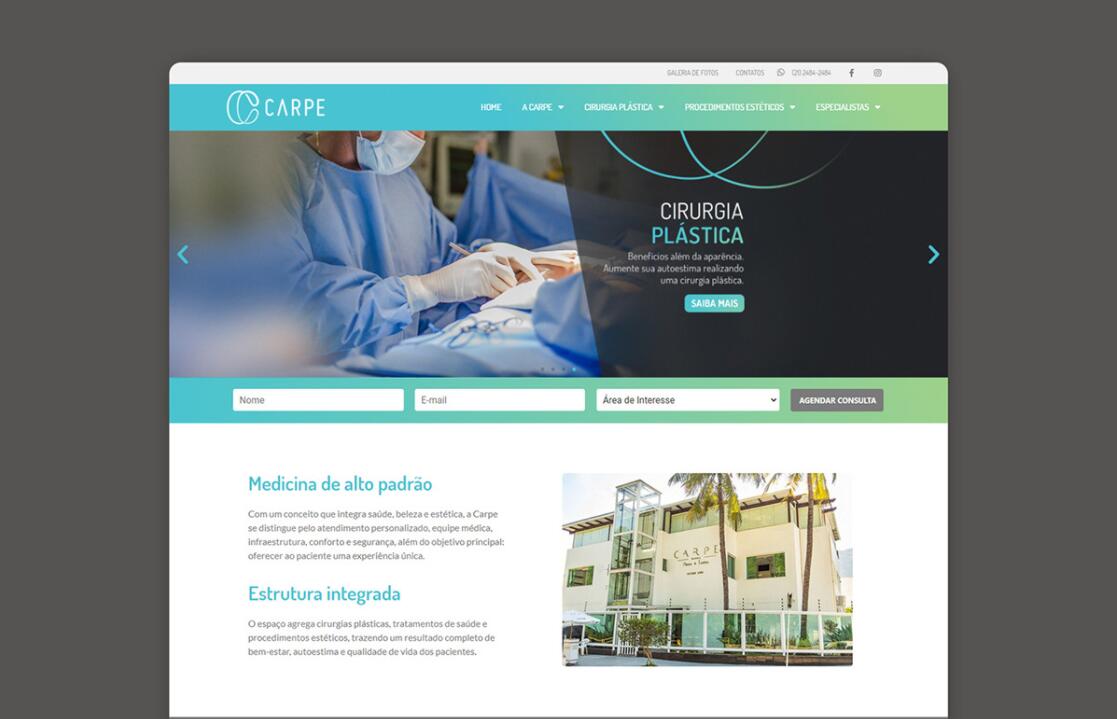 CARPE 美容整形塑形醫(yī)院logo設計vi設計，線條字母c