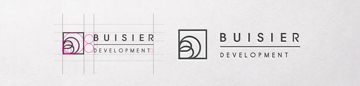 Buisier 別墅地產(chǎn)項(xiàng)目logo設(shè)計(jì)vi形象設(shè)計(jì)，B+D字母+方框