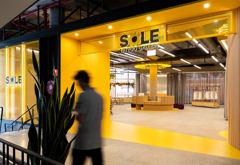 Sole藝術(shù)畫廊及辦公空間設(shè)計”向日葵“概念元素