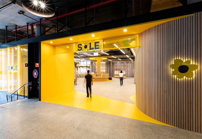 Sole藝術(shù)畫廊及辦公空間設(shè)計”向日葵“概念元素