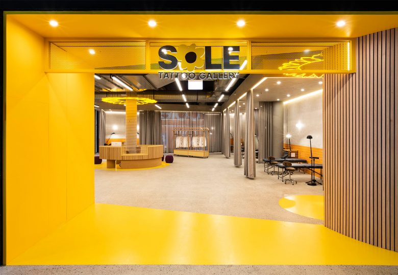 Sole藝術(shù)畫廊及辦公空間設(shè)計”向日葵“概念元素