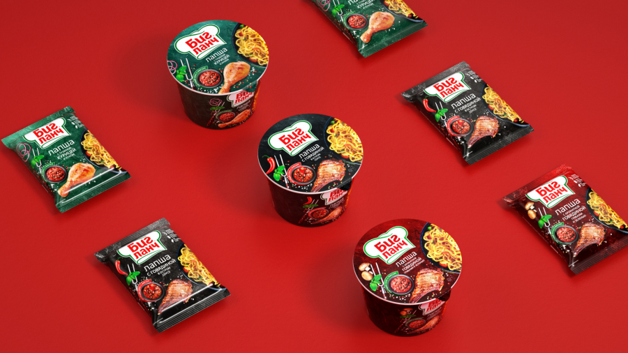 Big Lunch品牌桶裝方便面更新包裝設(shè)計(jì)概念“廚師刀下剛切出來的食料” Big Lunch品牌桶裝方便面更新包裝設(shè)計(jì)概念“廚師刀下剛切出來的食料”