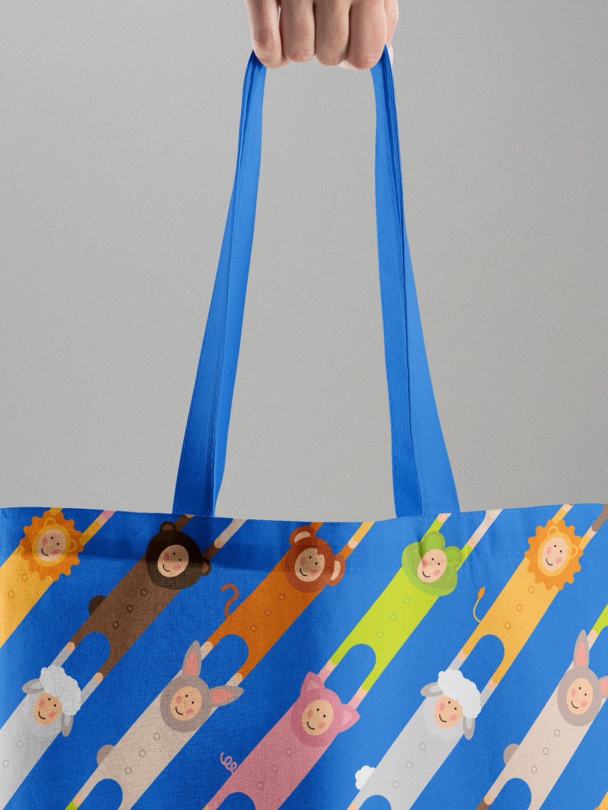 Baby City 嬰兒城嬰兒用品品牌vi設(shè)計(jì)，首尾相連的卡通人物視覺