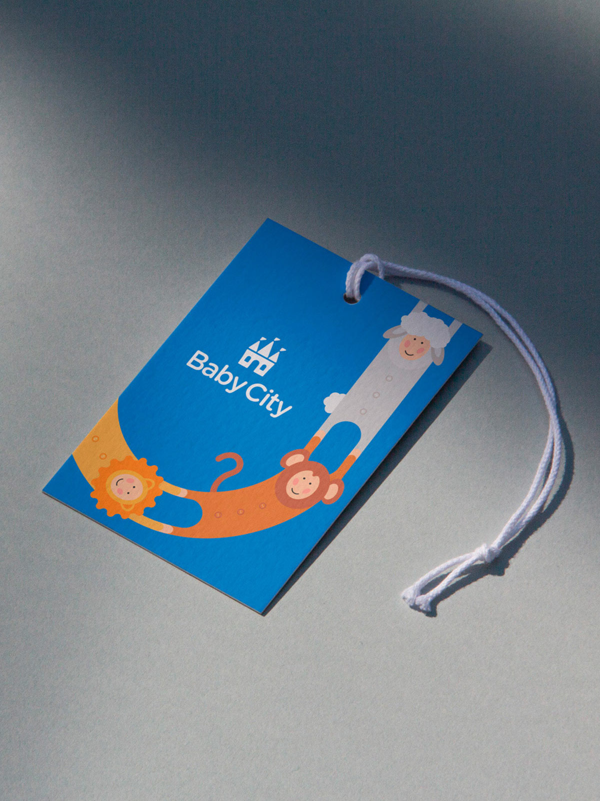 Baby City 嬰兒城嬰兒用品品牌vi設(shè)計(jì)，首尾相連的卡通人物視覺