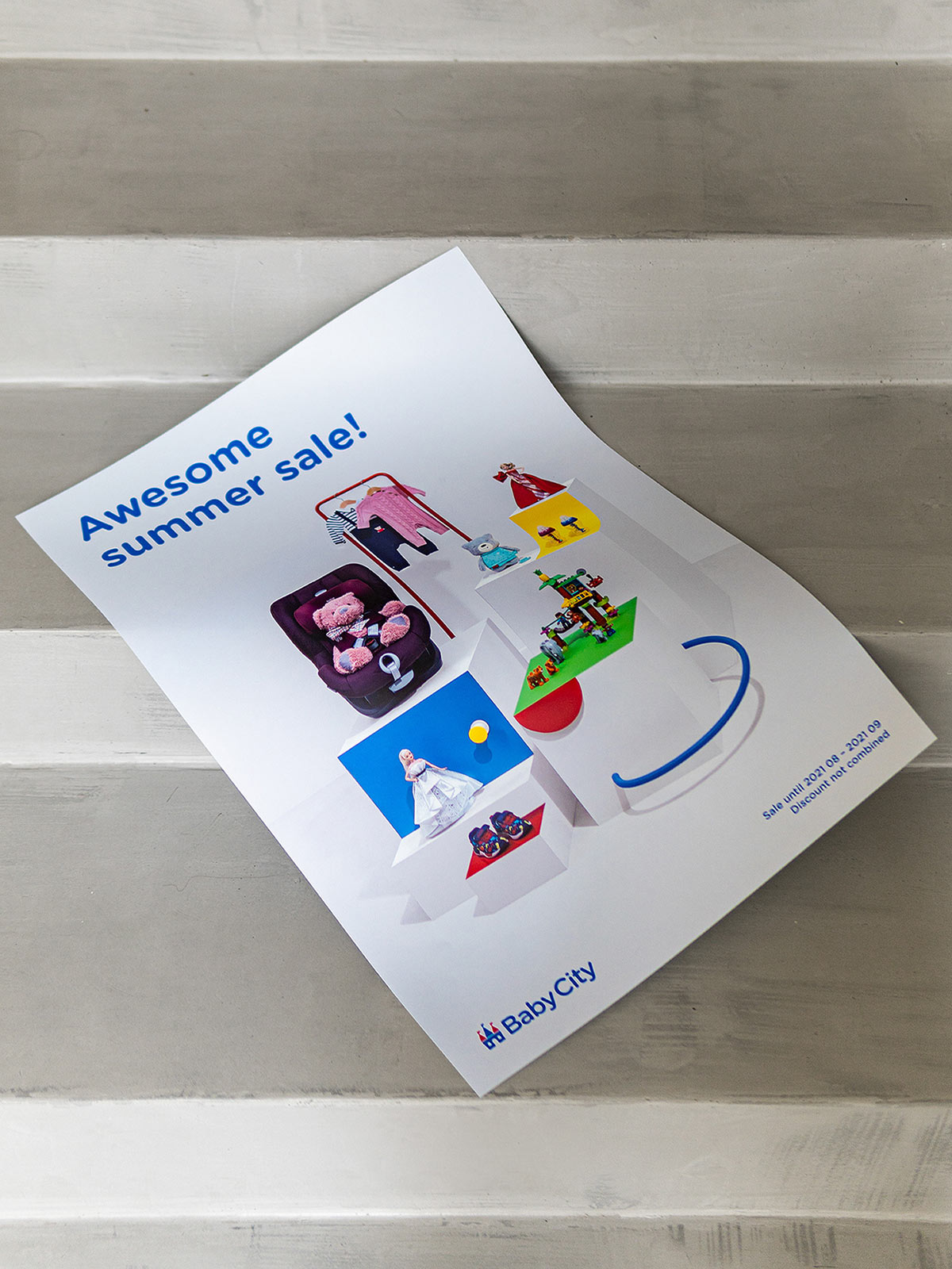 Baby City 嬰兒城嬰兒用品品牌vi設(shè)計(jì)，首尾相連的卡通人物視覺