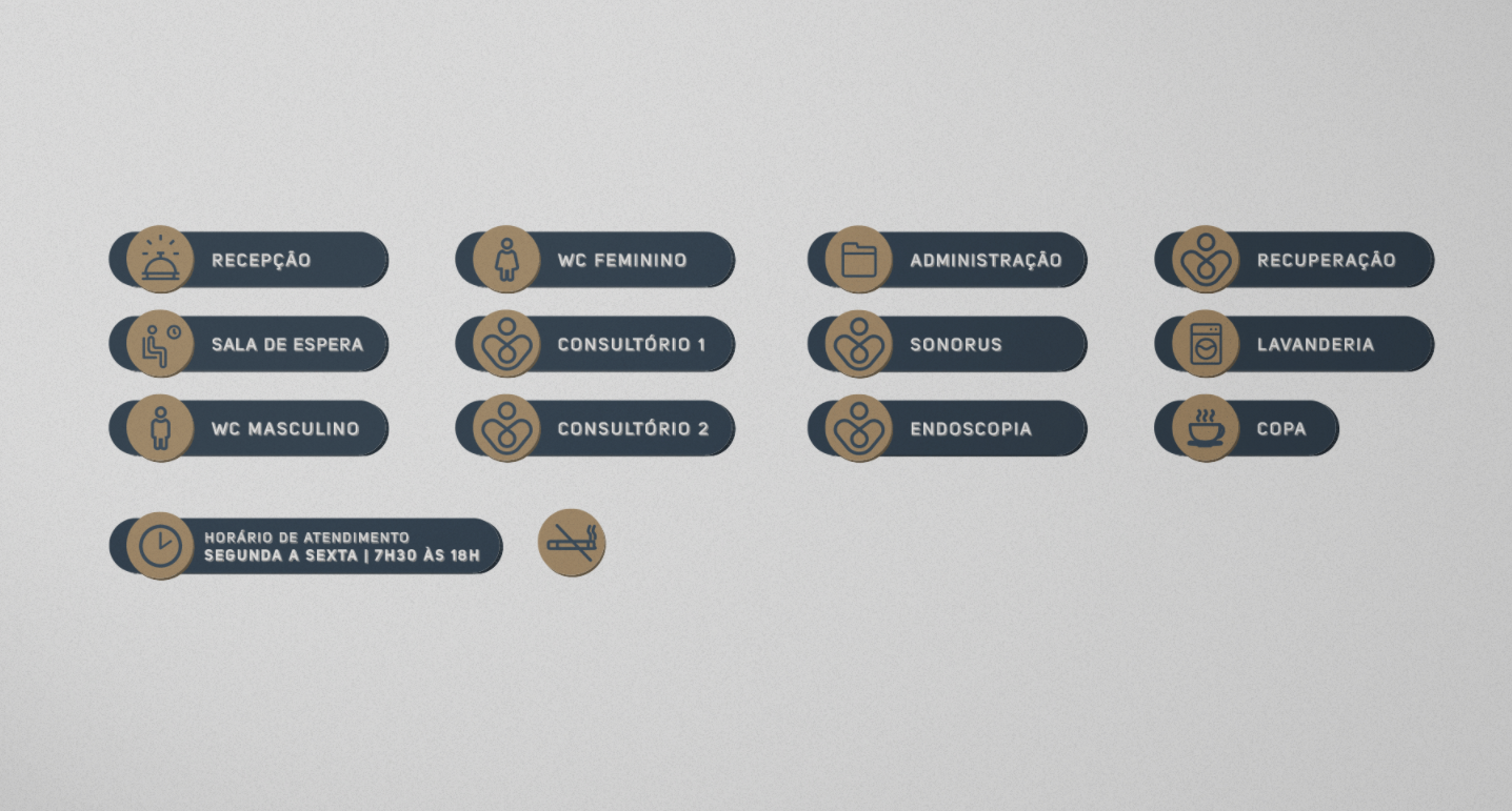 Medclin 高端醫(yī)療體檢醫(yī)院logo設(shè)計(jì)vi設(shè)計(jì)，藍(lán)金尊貴體驗(yàn)氛圍