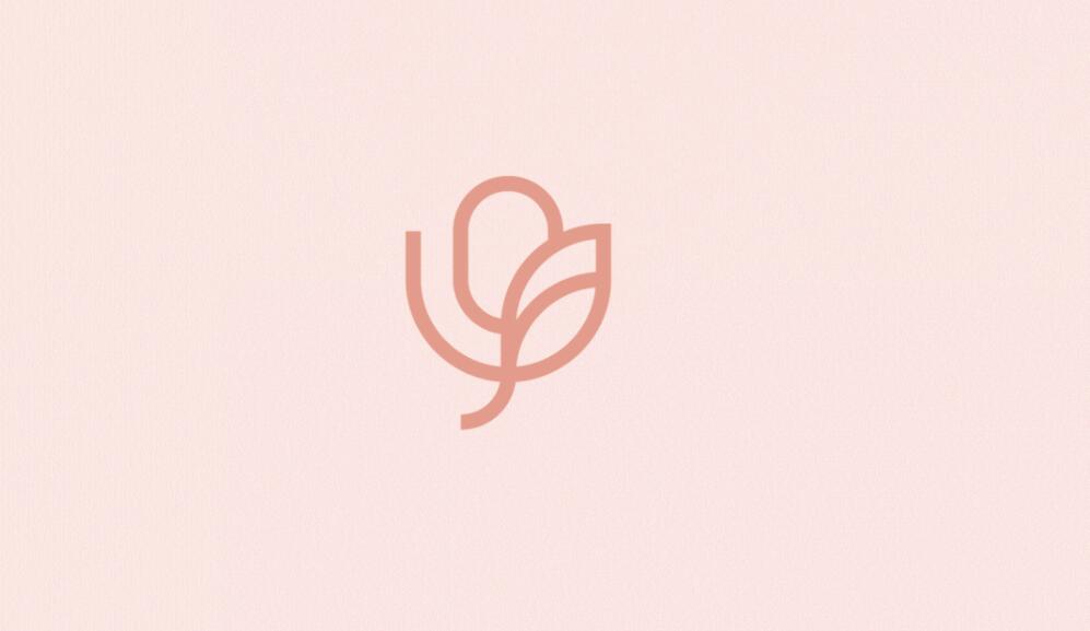 Oroface牙科牙齒矯正與口腔美容醫(yī)療診所logo設(shè)計(jì)vi設(shè)計(jì)，花朵字母logo+粉綠配色