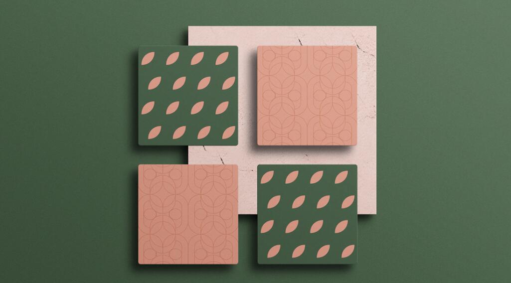 Oroface牙科牙齒矯正與口腔美容診所logo設(shè)計(jì)vi設(shè)計(jì)，花朵字母logo+粉綠配色