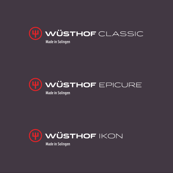 Wüsthof廚房刀具logo設計“字母w三叉戟”