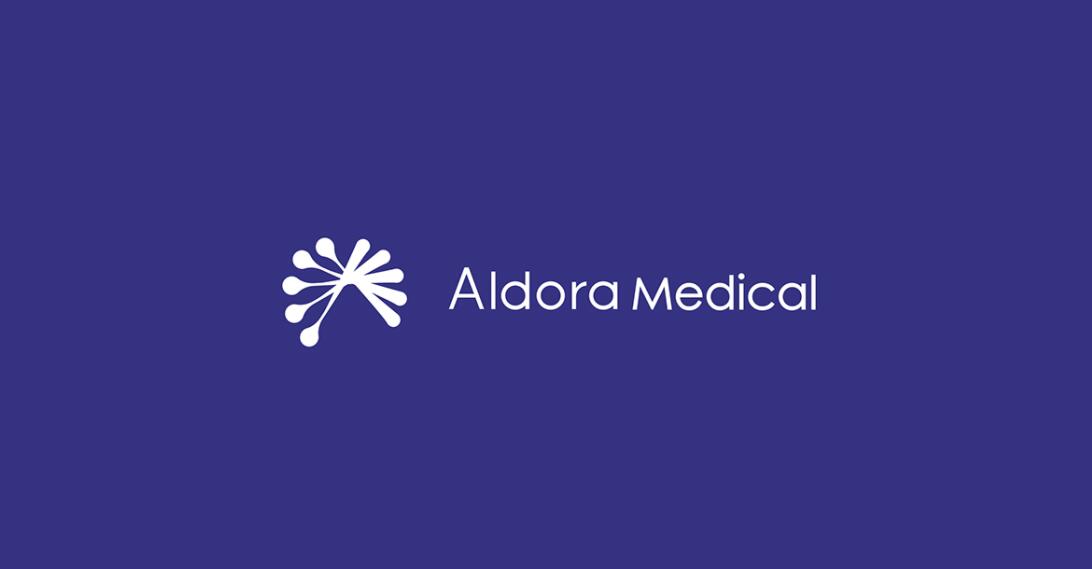 Aldora 醫(yī)療用品公司logo設計vi設計，基因重疊+字母A