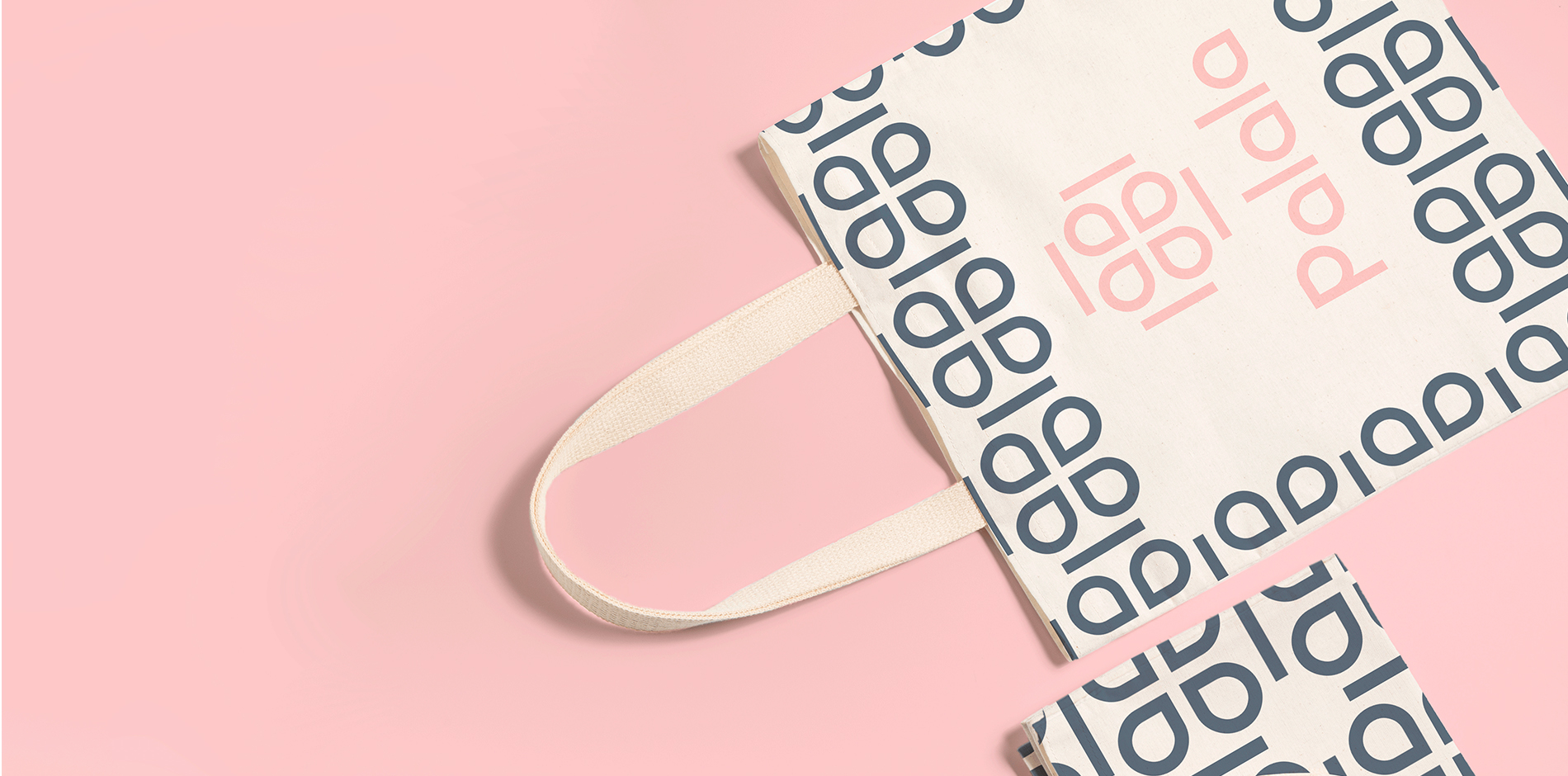 Palala瘦身減肥產(chǎn)品與服務(wù)工作室品牌logo設(shè)計形象vi設(shè)計,方形花朵高識別風(fēng)格-無紡布袋