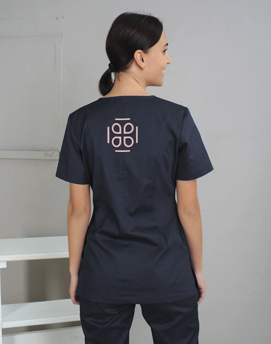 Palala瘦身減肥產(chǎn)品與服務(wù)工作室品牌logo設(shè)計形象vi設(shè)計,方形花朵高識別風(fēng)格-工作服