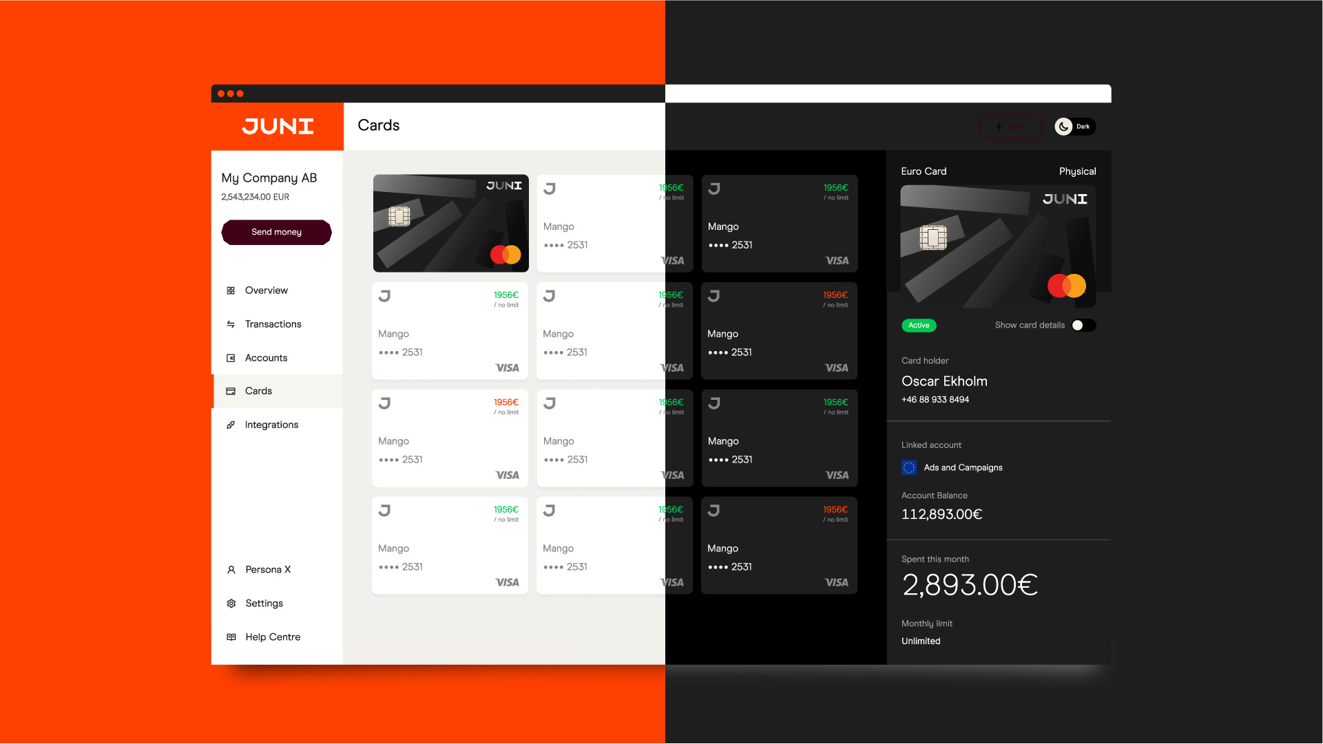 Juni金融科技初創(chuàng)公司logo設計品牌形象vi設計,源自多米諾骨牌粗線條色塊核心視覺-ui設計