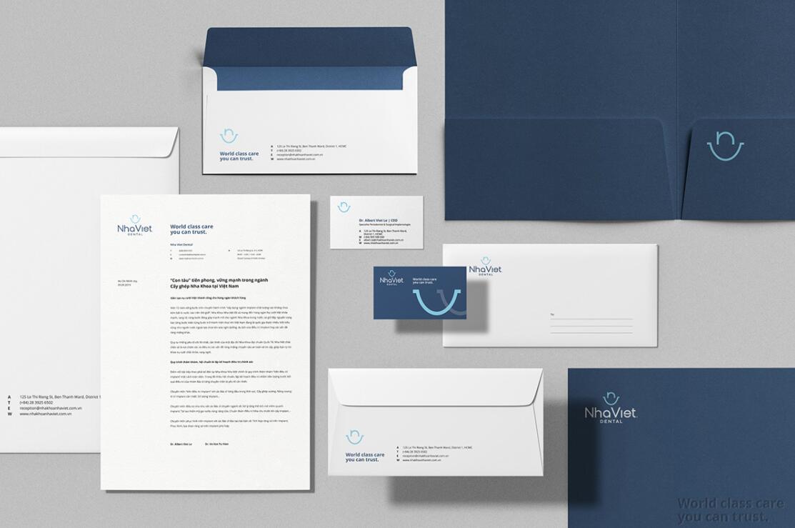 Nha Viet 牙科牙齒醫(yī)療診所品牌全案策劃設計-logo/vi/