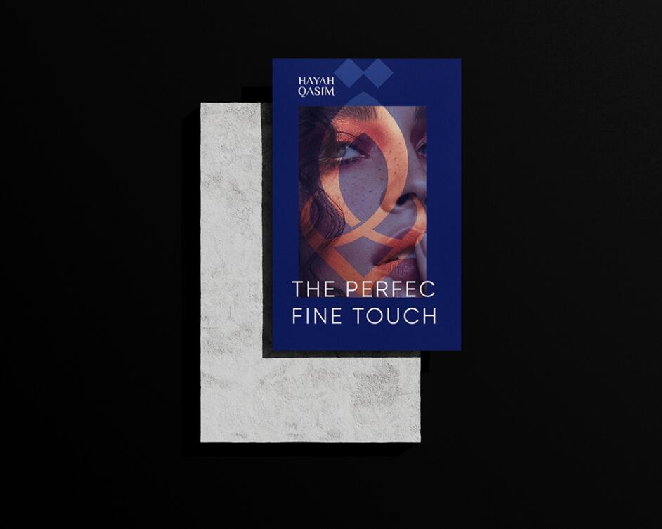 Hayah Qasim 微整形美容保健機(jī)構(gòu)logo設(shè)計(jì)vi設(shè)計(jì)，優(yōu)雅藝術(shù)尊貴風(fēng)格