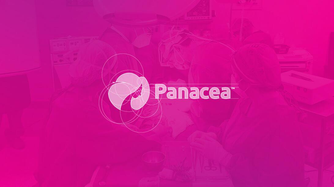 Panacea 女性體型矯正健康美容整理護理醫(yī)院logo設(shè)計，女神輪廓圖形