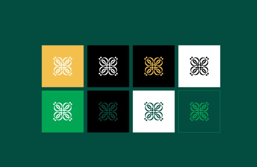 Qatfa 蜂蜜在線商店對(duì)稱Q字母logo設(shè)計(jì)